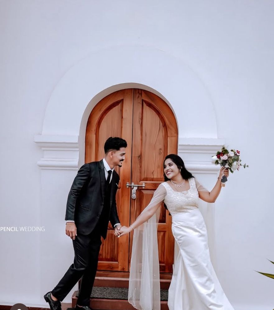 royal offwhite Satin Gown